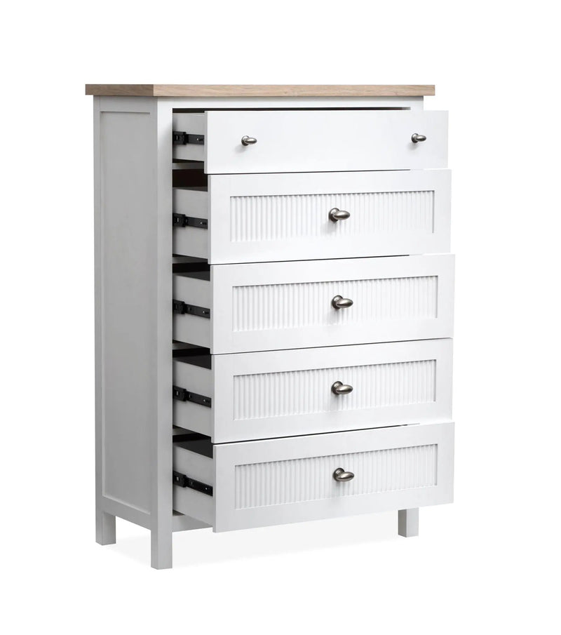 Windmill Harbour - Drawer Chest - White Whisp And Sand by Unique Piece Furniture
