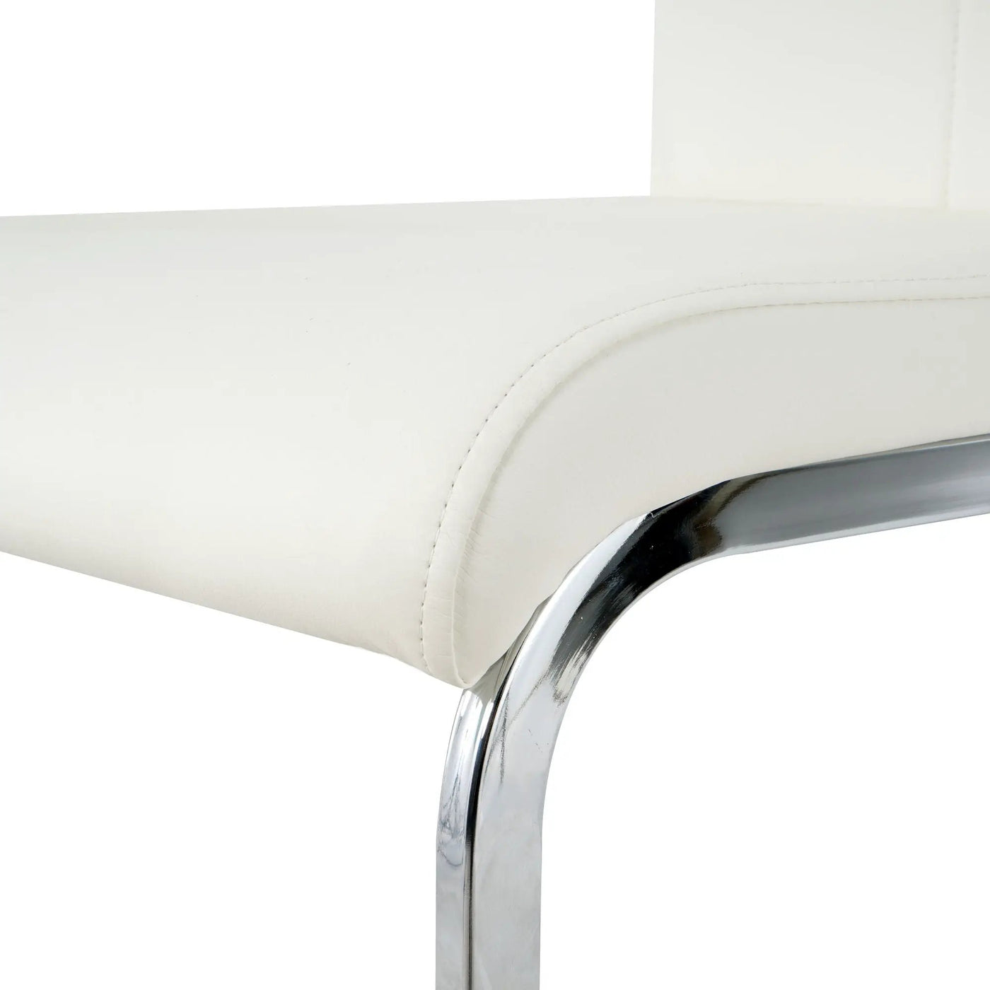 Modern Dining Chairs With Padded Seat And Metal Legs by HouseOfZazla