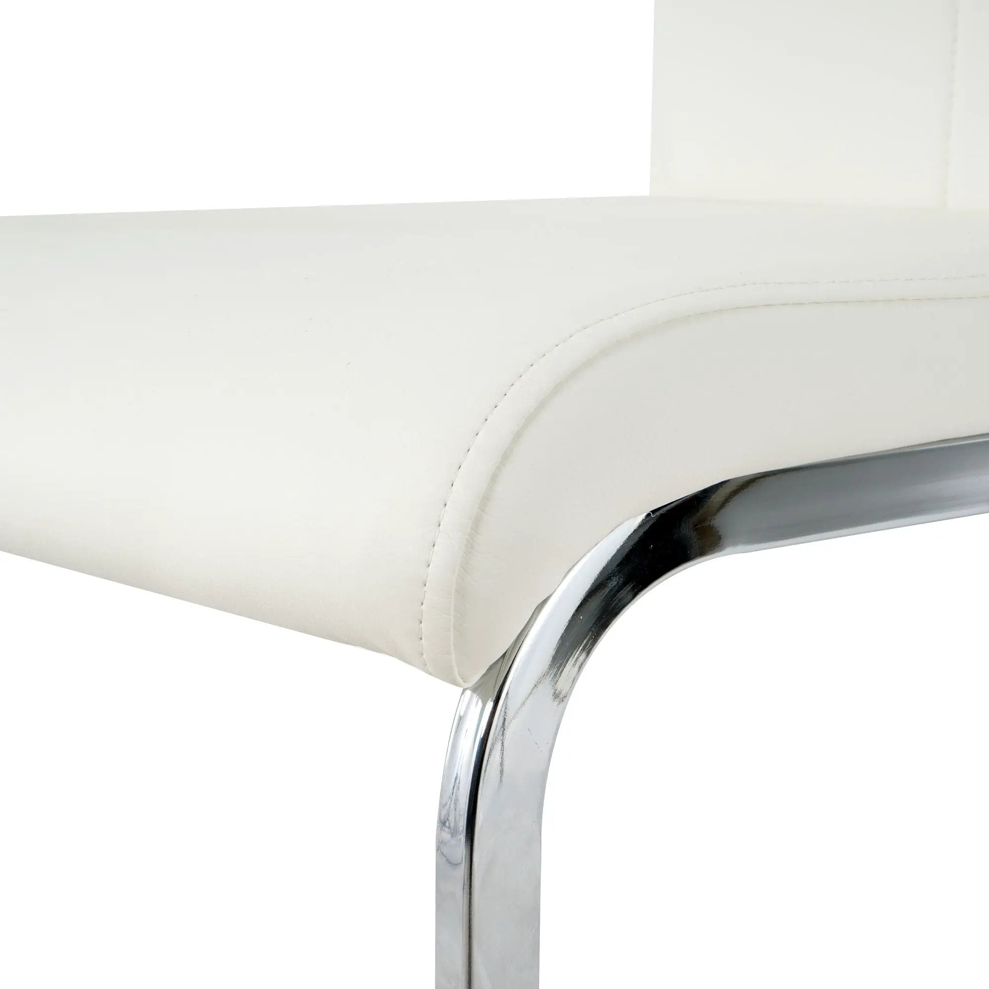Modern Dining Chairs With Padded Seat And Metal Legs by HouseOfZazla