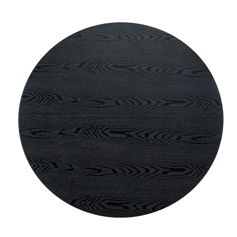 Round Dining Table With Cross Base, Modern Home Furniture