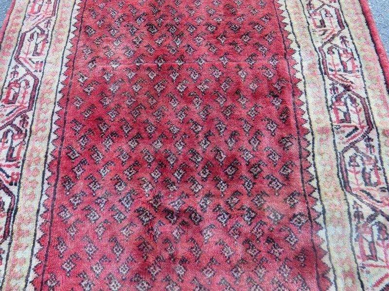 3'7"X 10' Antique Handmade India Oriental Paisley Wool Runner Rug Vegy # 31 by Jewel Rugs