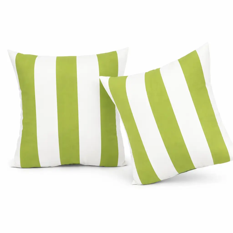 2 Pack Outdoor Throw Pillows, Waterproof & Fade-Resistant Patio Cushions (18x18 Inch) by HouseOfZazla