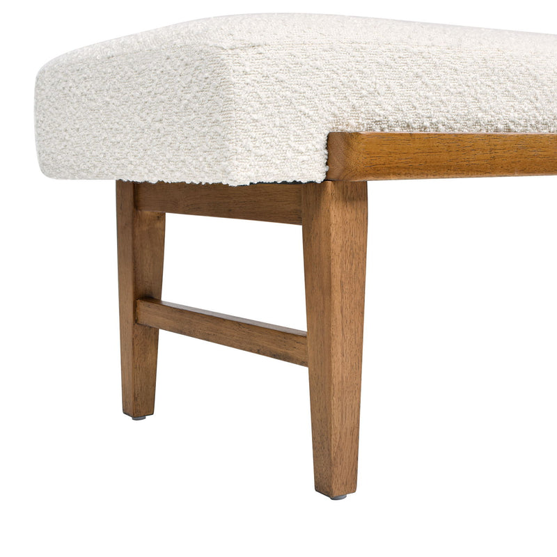 Modern Telephone Bench with Sliding Shelf – Ivory White, photo 3 of 10