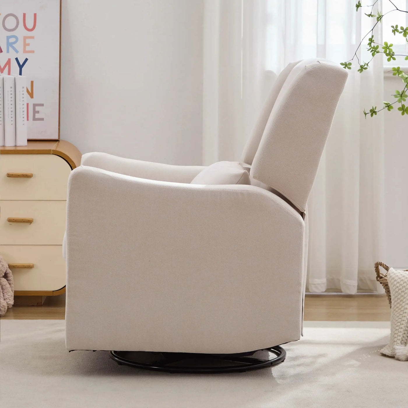 Wide Wingback Swivel Glider Rocker Recliner Chair by HouseOfZazla
