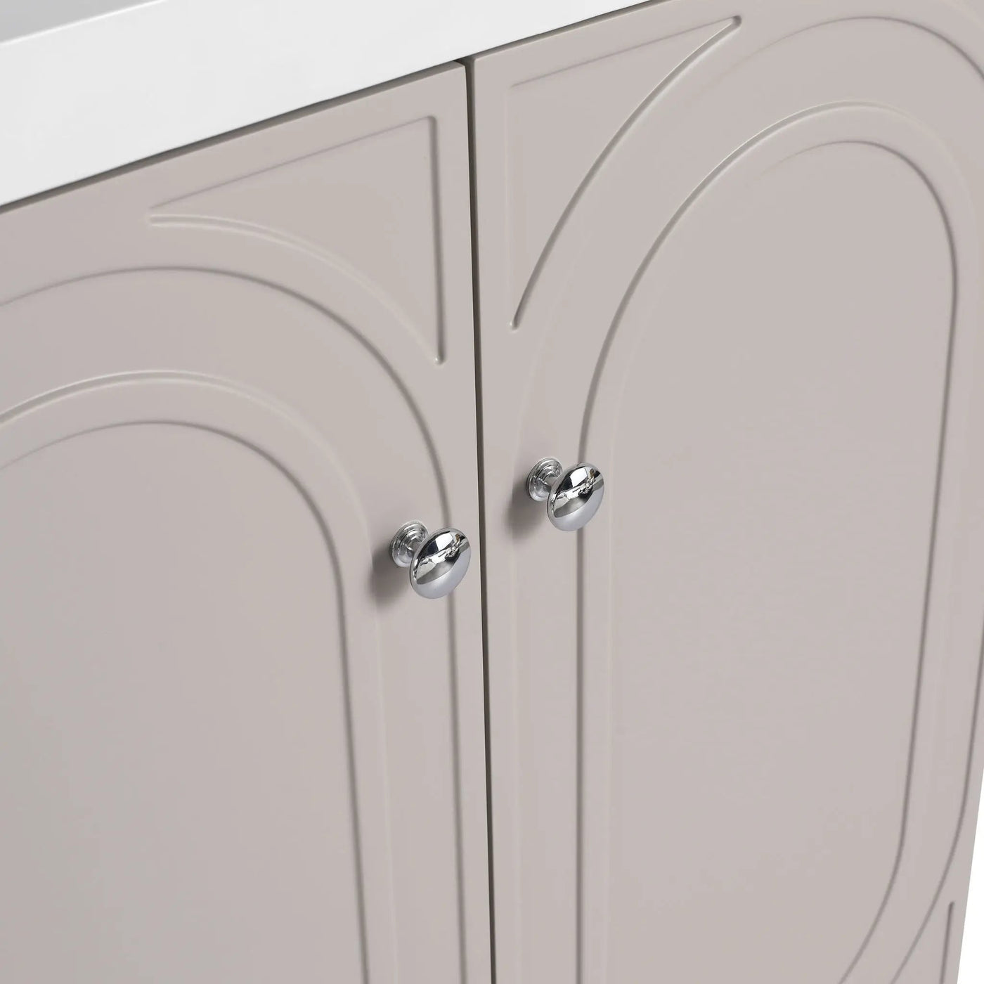 Modern Freestanding Bathroom Vanity With Soft Close Cabinet Doors by HouseOfZazla