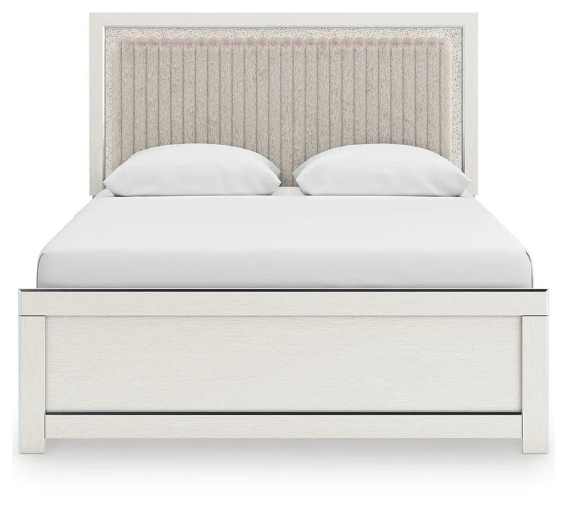 Zuraleus - Upholstered Panel Platform Bed With Roll Slats by Unique Piece Furniture