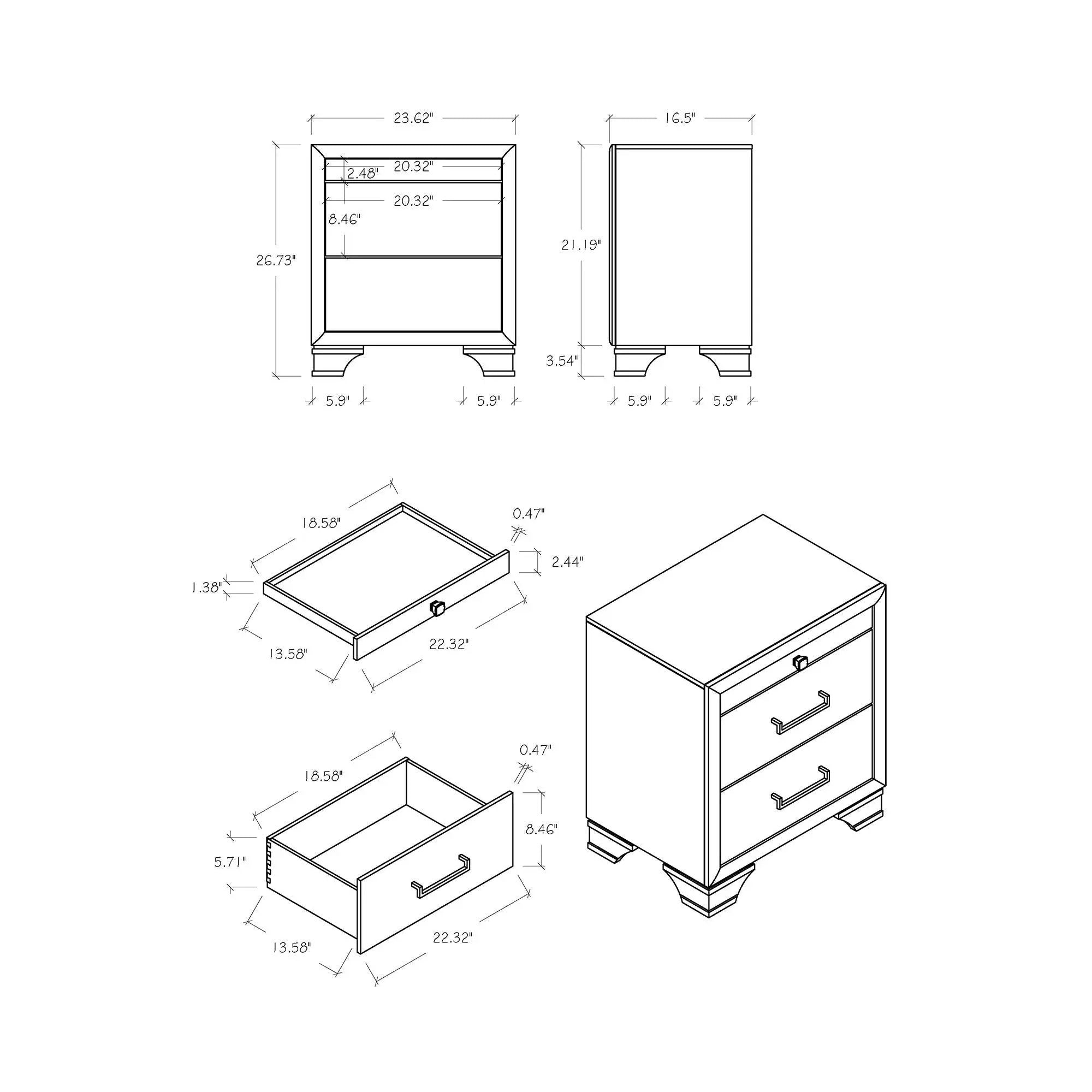 Civic - Nightstand by HouseOfZazla