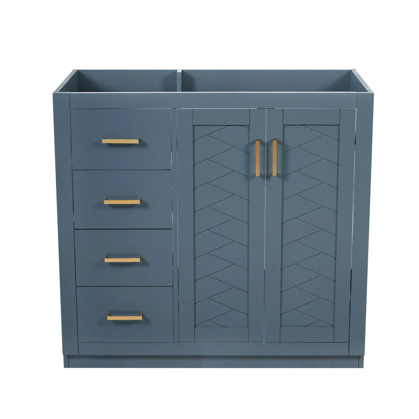 Retro Style Bathroom Vanity, 3 Drawers & Soft Closing Doors by HouseOfZazla