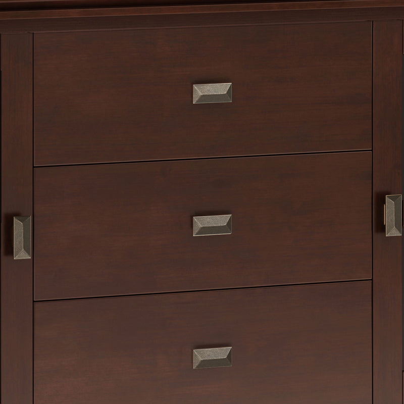 Large Sideboard Buffet with Glass Doors - Russet Brown, photo 4 of 11