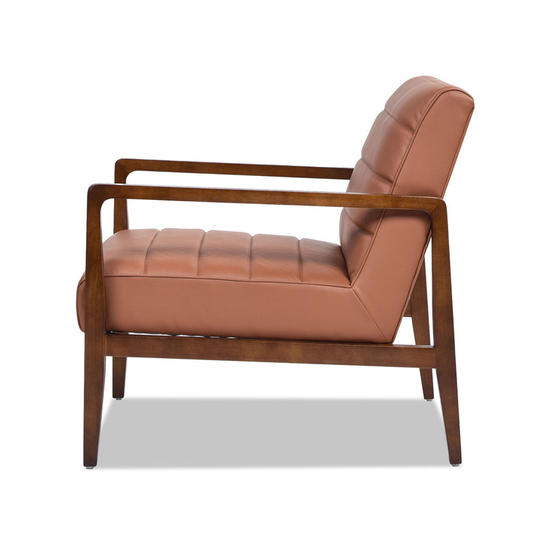 Kenneth - Modern Transitional Lounge Accent Chair - Brown by HouseOfZazla