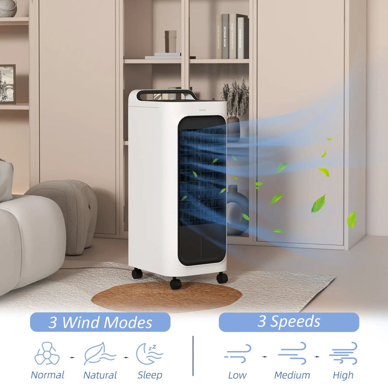 HOMCOM 26" Evaporative Air Cooler with Ice Packs by HouseOfZazla