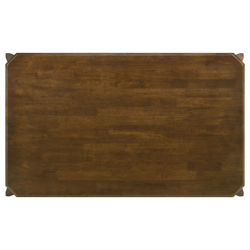 Almonte 59-inch Rectangular Wood Dining Table Dark Brown by Unique Piece Furniture