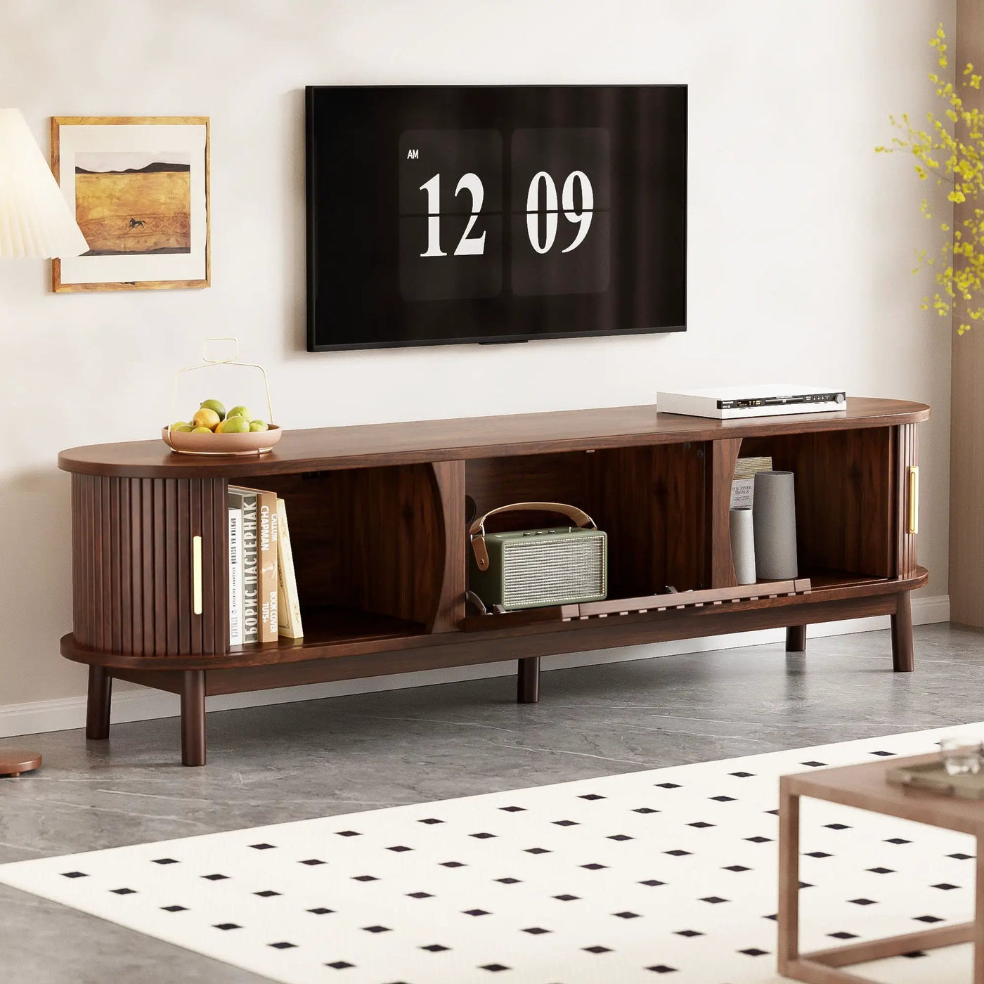 TV Stand Entertainment Center With Storage by HouseOfZazla