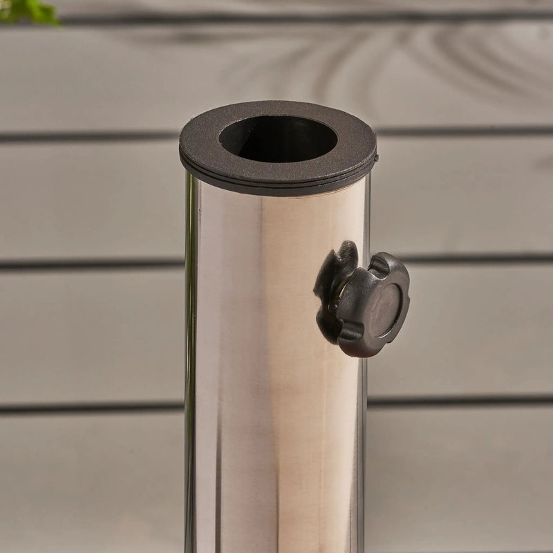 Wheelie - Round Umbrella Base with Stainless Steel Holder by HouseOfZazla
