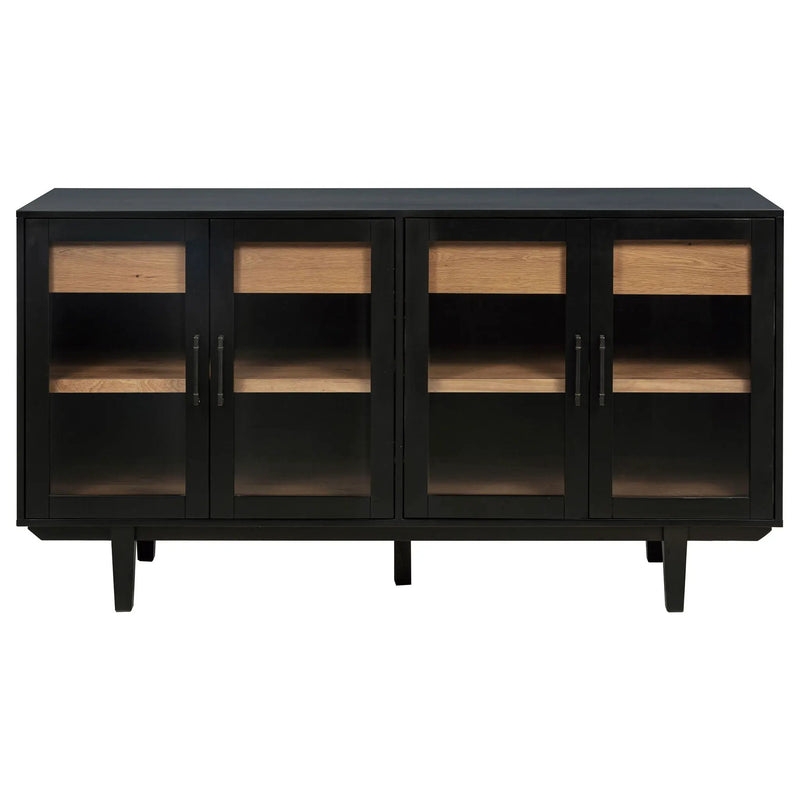 Middleton 4-door Sideboard Server with Dual Drawers Black by Unique Piece Furniture