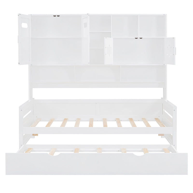Daybed With All-In-One Cabinet And Shelf by HouseOfZazla