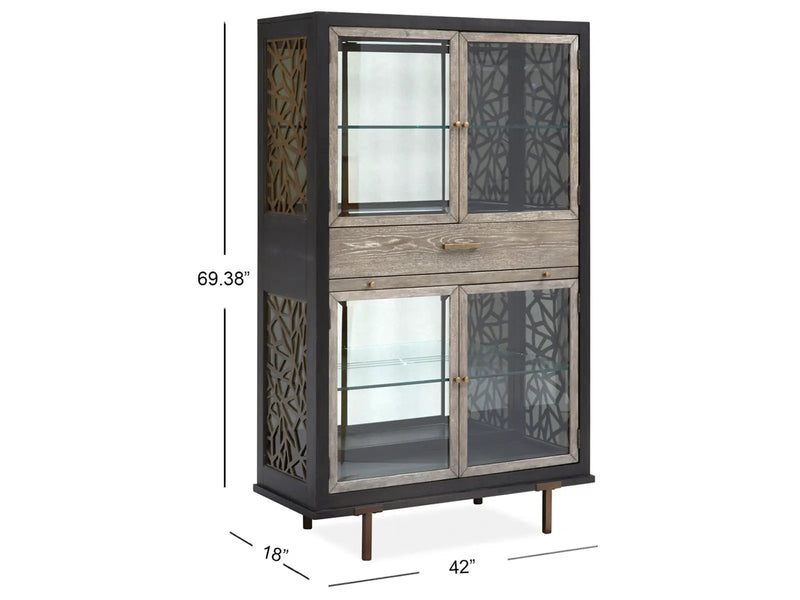 Ryker - Display Cabinet - Homestead Brown, photo 2 of 7