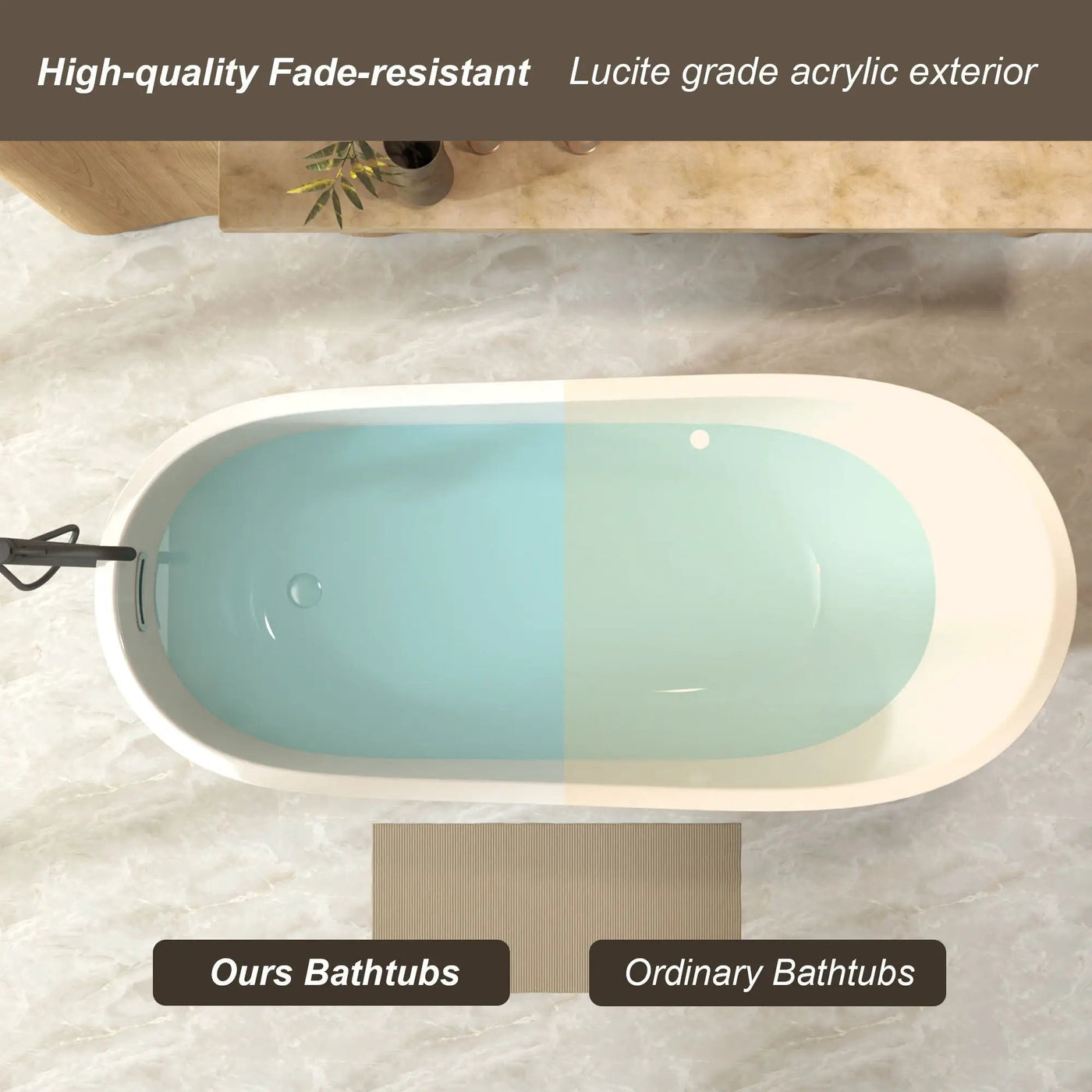 Special-Shaped Freestanding Slipper Bathtub, Overflow & Pop Up Drain by HouseOfZazla