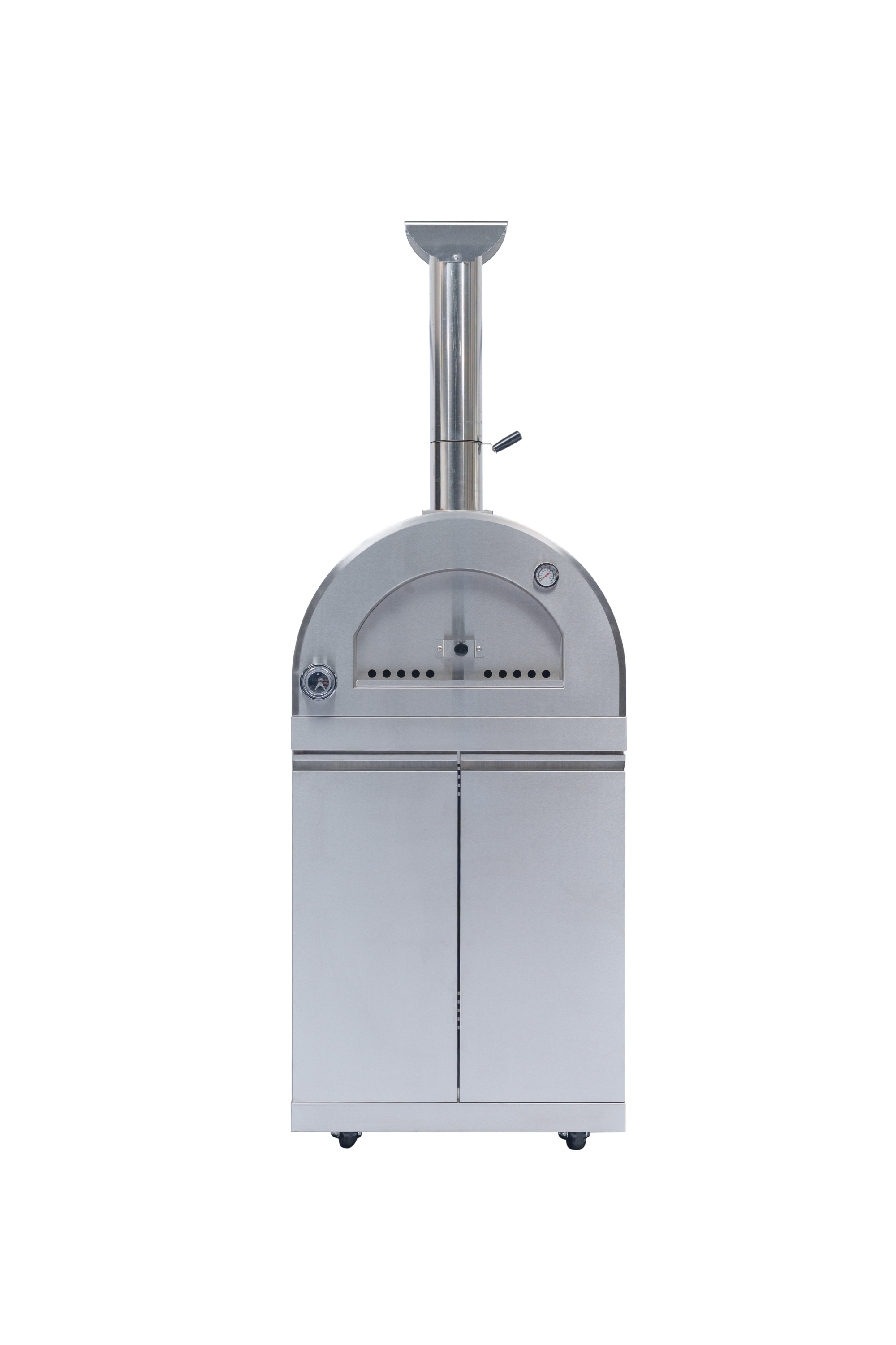 128" 120,000 BTU 6-Burner Outdoor Kitchen Island Grill with Pizza Oven by Chery Industrial