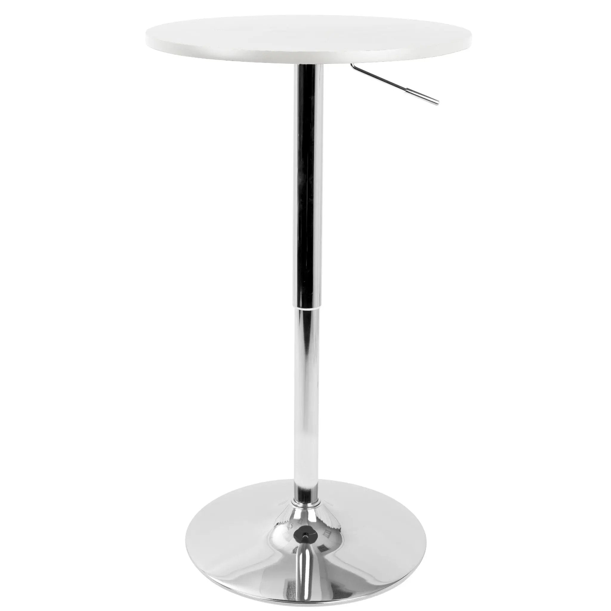 Adjustable Contemporary Bar Table - White by Unique Piece Furniture