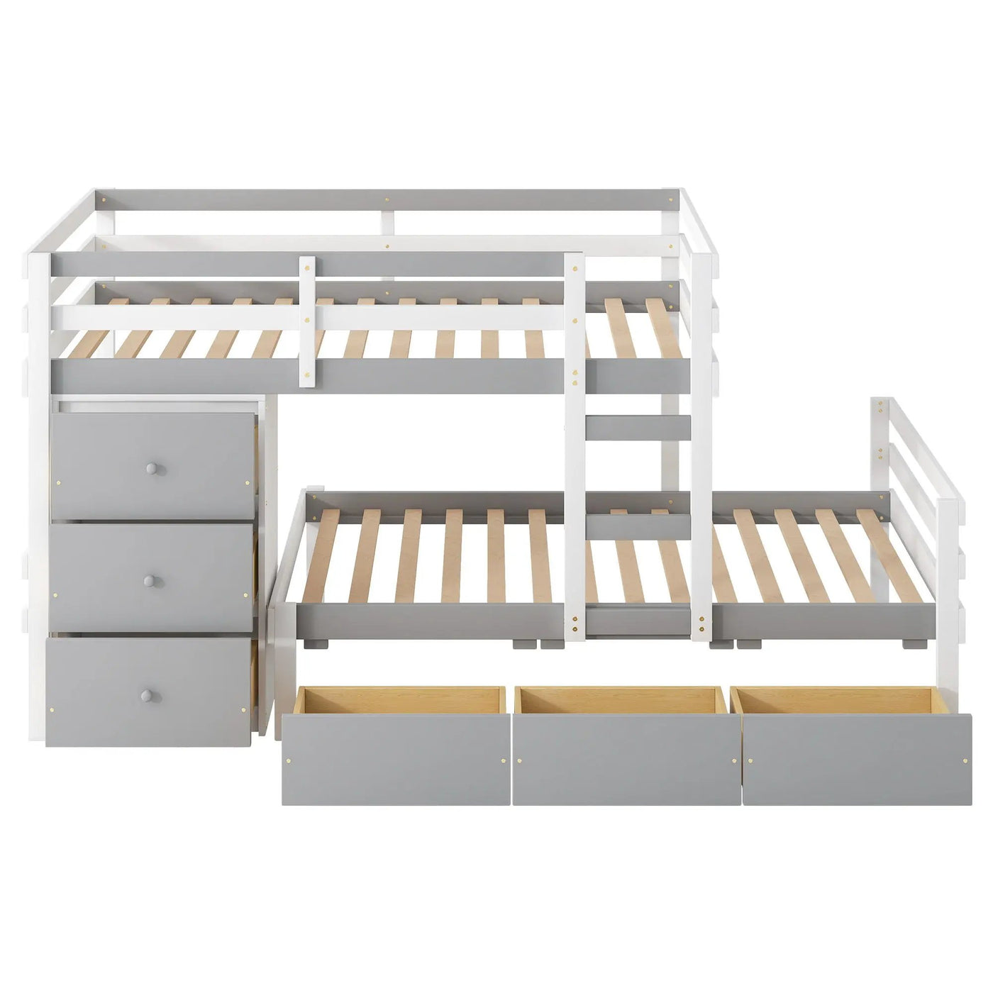 Loft Bunk Bed With Drawers And Ladder by HouseOfZazla