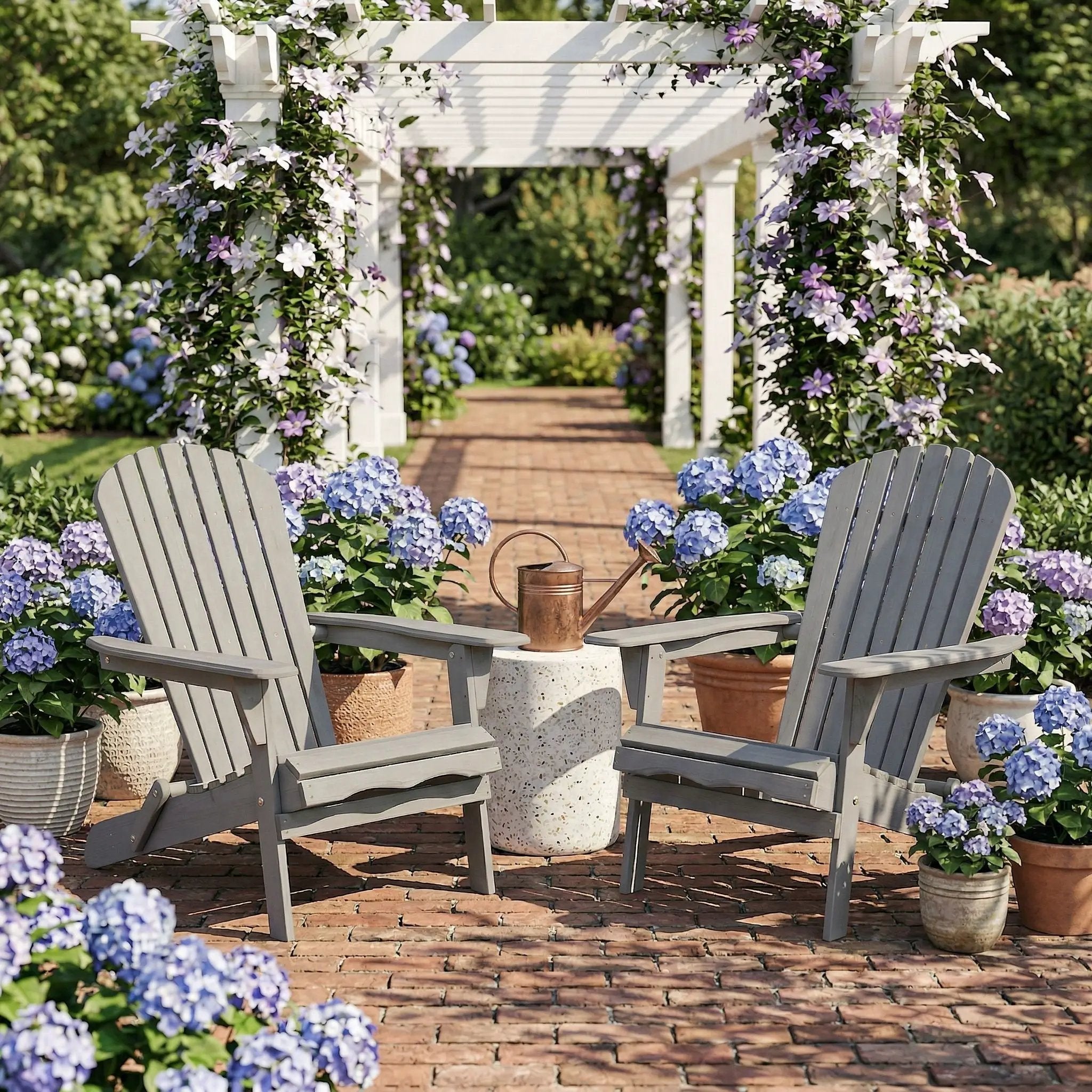 Oversize Outdoor Folding Adirondack Chair, Patio Chair For Garden by Unique Piece Furniture
