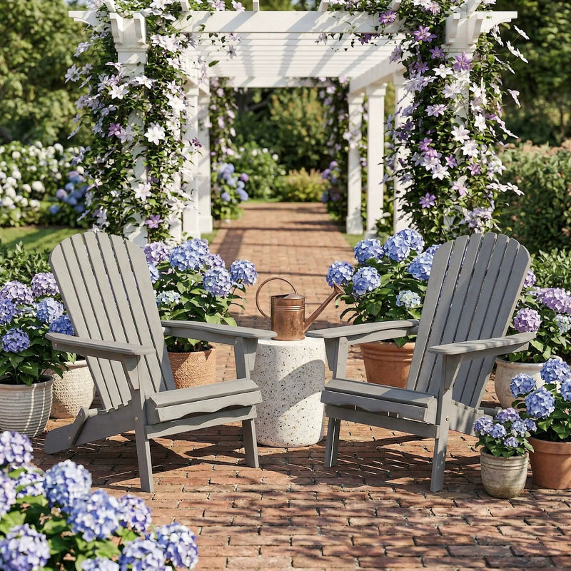 Oversize Outdoor Folding Adirondack Chair, Patio Chair For Garden by Unique Piece Furniture