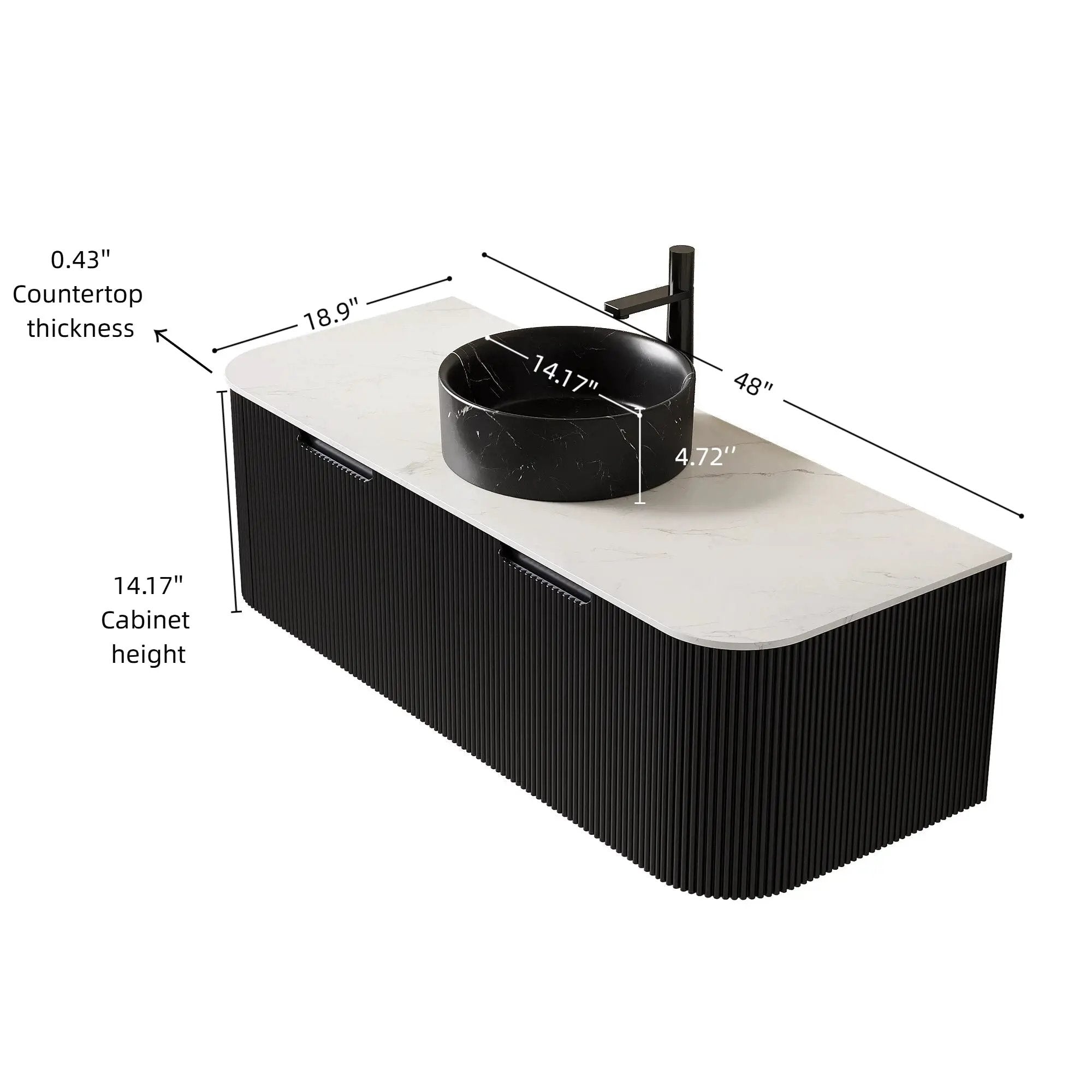 DINA 48" Bathroom Vanity & Sink by HouseOfZazla