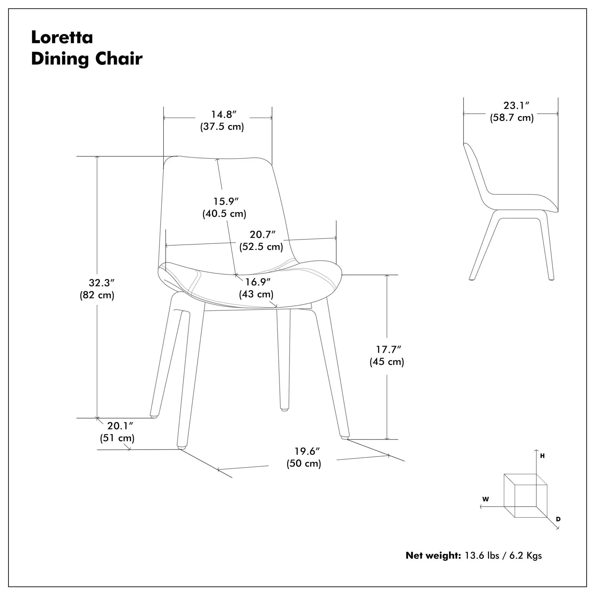 Loretta - Upholstered Dining Chair (Set of 2) by HouseOfZazla