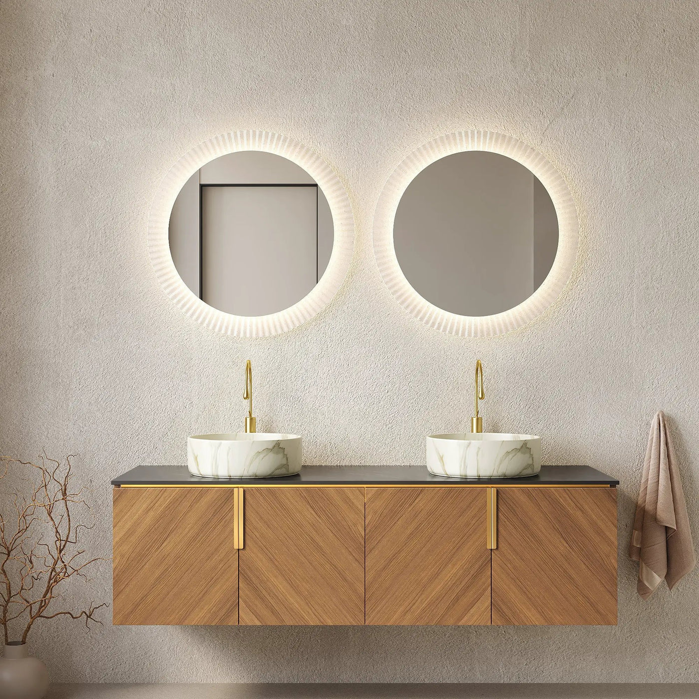 Arai 60" Bathroom Vanity & Sinks by HouseOfZazla