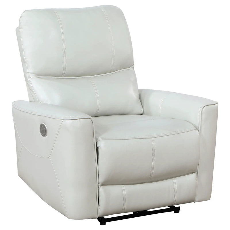Greenfield Upholstered Power Recliner Chair Dove Grey by Unique Piece Furniture