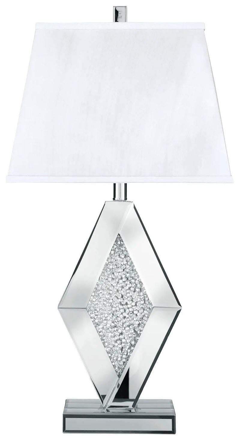 Prunella - Mirror Table Lamp - Silver Finish by Unique Piece Furniture