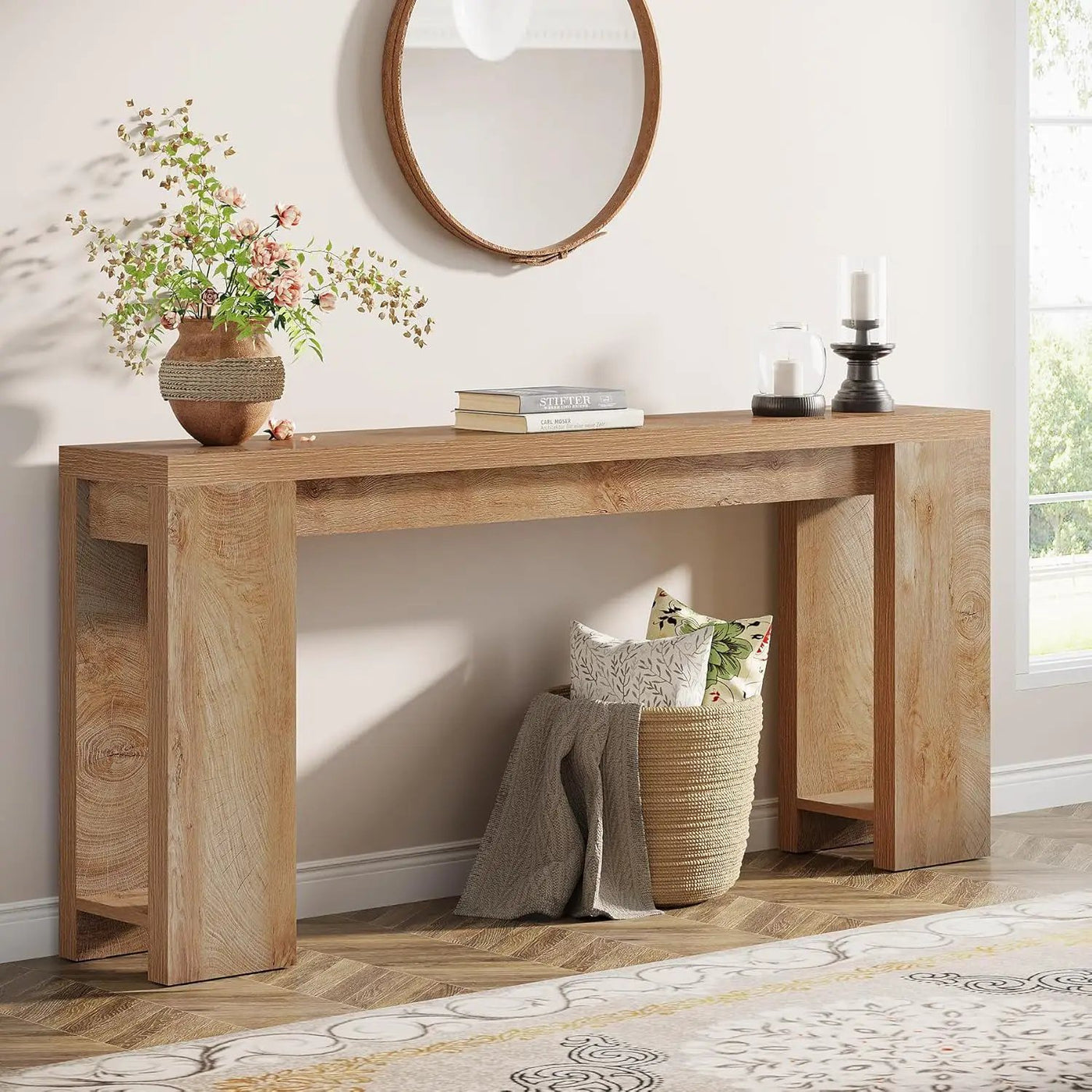Extra Long Console Table For Living Hallway by HouseOfZazla