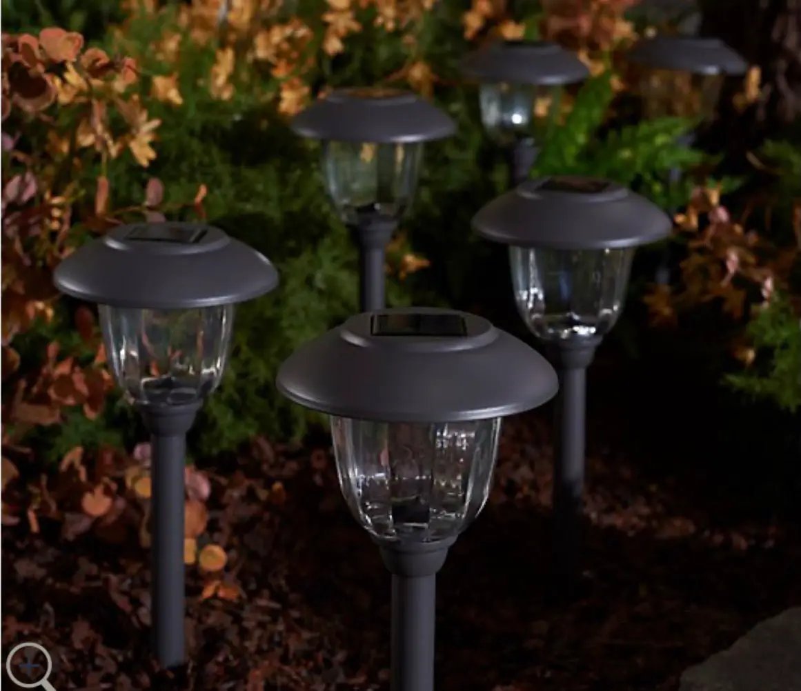 16-Piece Solar Pathway Lights Glass and Aluminum, 16 Lumen - Powered by Energizer by Outdoor Solar Outlet
