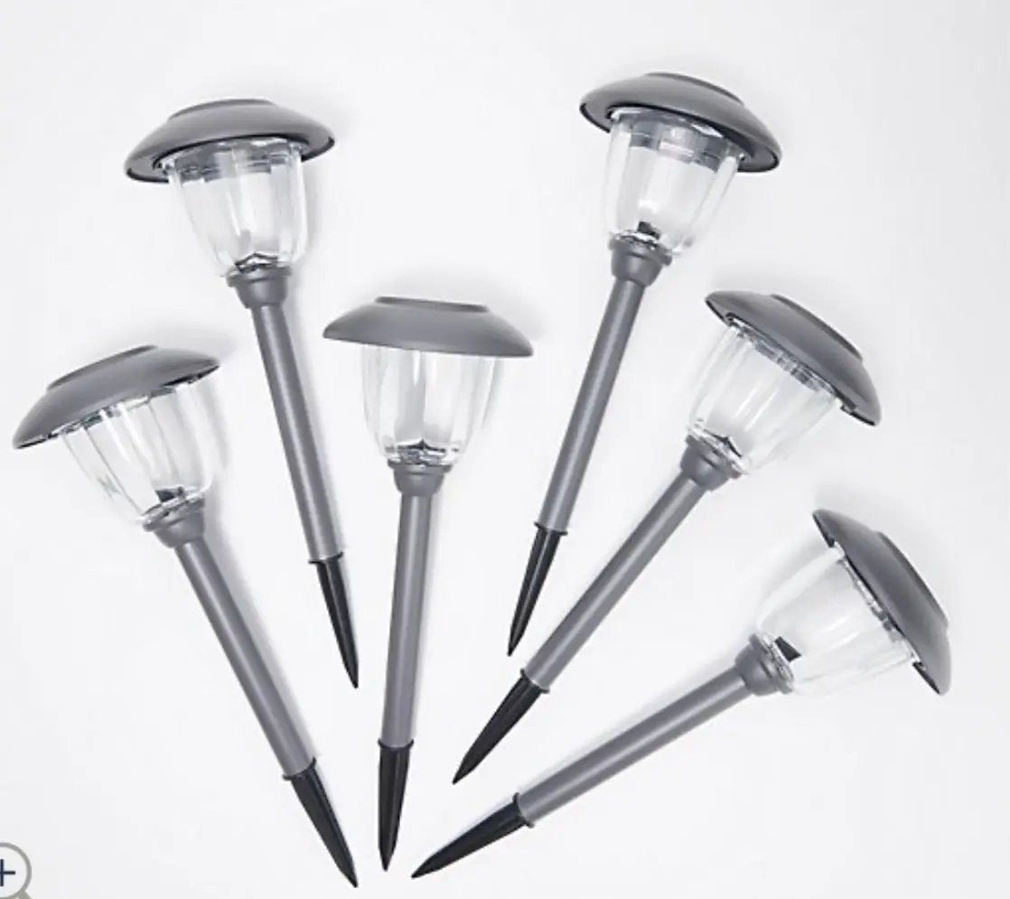 16-Piece Solar Pathway Lights Glass and Aluminum, 16 Lumen - Powered by Energizer by Outdoor Solar Outlet