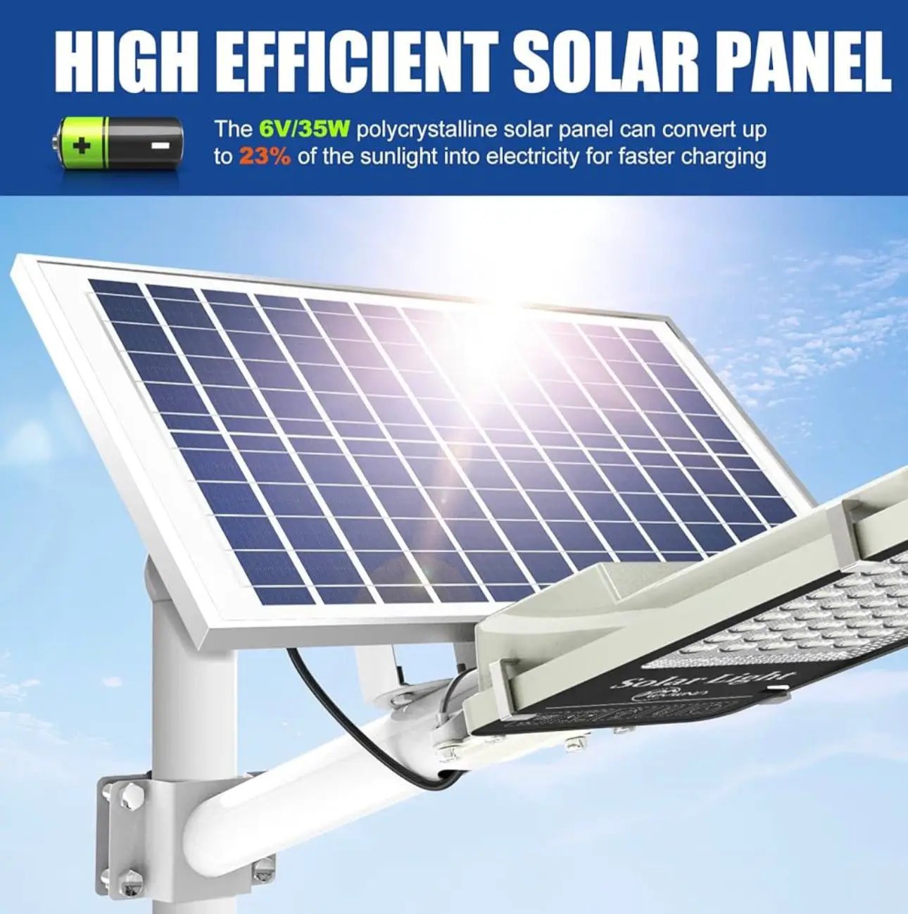 1600W Commercial Solar Street Lights Outdoor Waterproof 160000LM Dusk to Dawn by Outdoor Solar Outlet