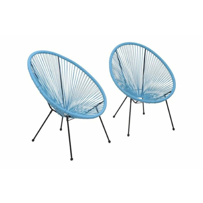 Modern Egg Shaped String Chairs (Set of 2) by HouseOfZazla