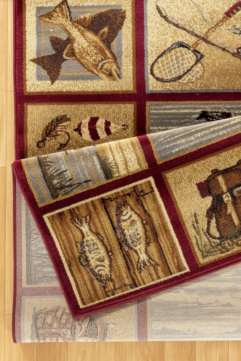 Nature's Nest - GC_CBL3003 Lodge Area Rug by HouseOfZazla