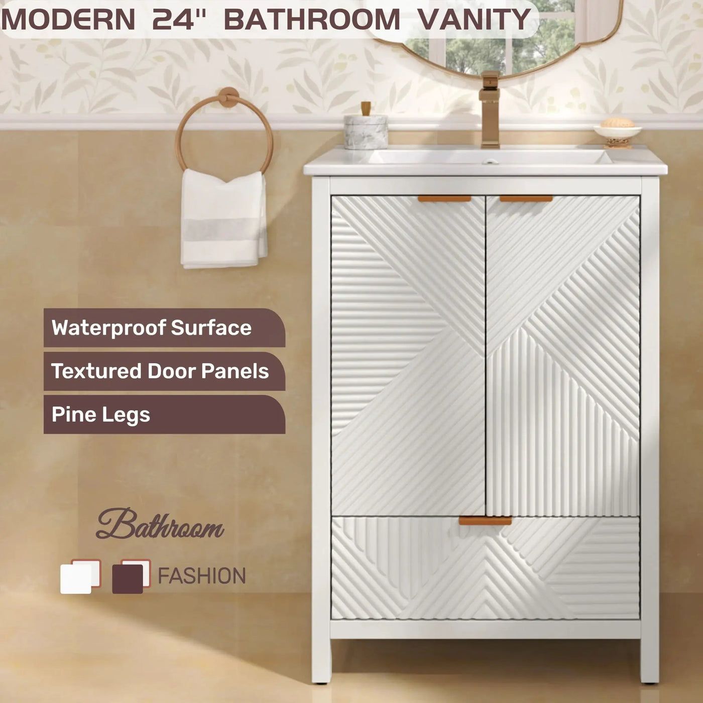 Modern Bathroom Vanity With Sink Combo by HouseOfZazla