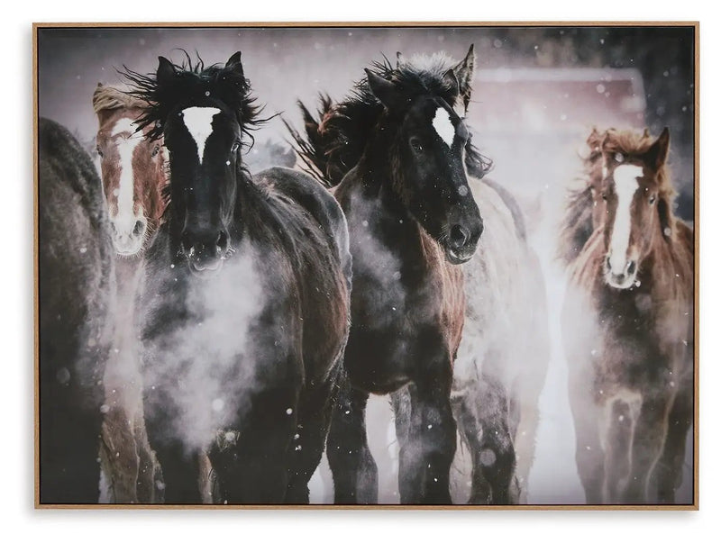 Chaseburn - Wall Art - Brown / Black / White by Unique Piece Furniture