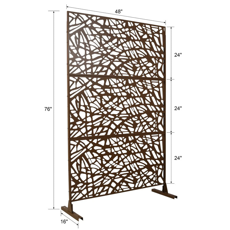Outdoor & Indoor Freestanding Decorative Privacy Screen by HouseOfZazla