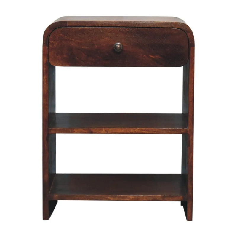 Aspen - Open Bedside Table - Dark Brown by HouseOfZazla
