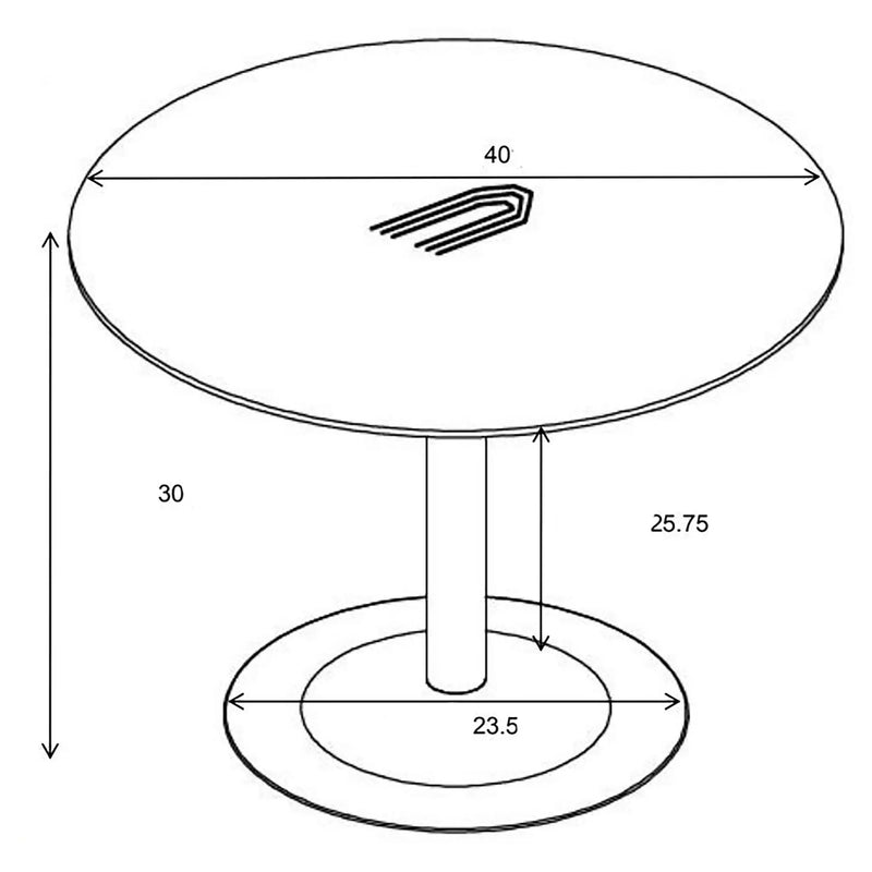 Round Dining Table With Pedestal Base - Warm Walnut by HouseOfZazla