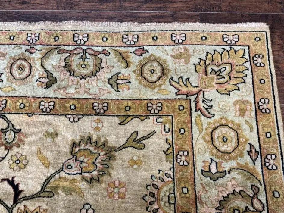 Turkish Oushak Rug 8x10, Vintage Wool Carpet by Jewel Rugs