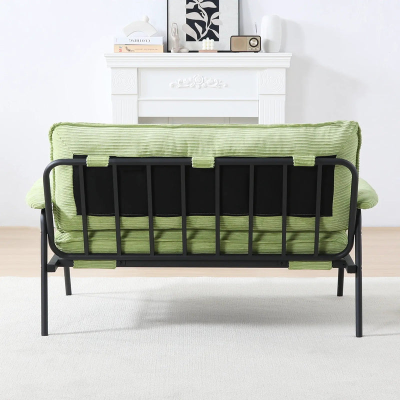 Modern Metal Frame Sofa With Sponge Filling For Compact Spaces And Versatile Use by Unique Piece Furniture