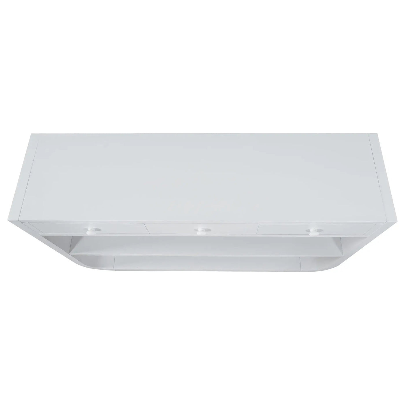 Console Table With 3 Soft Close Drawers & 2 Open Shelves by HouseOfZazla