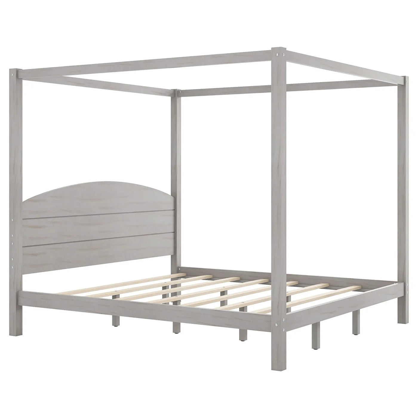 anopy Platform Bed With Headboard And Support Legs by HouseOfZazla
