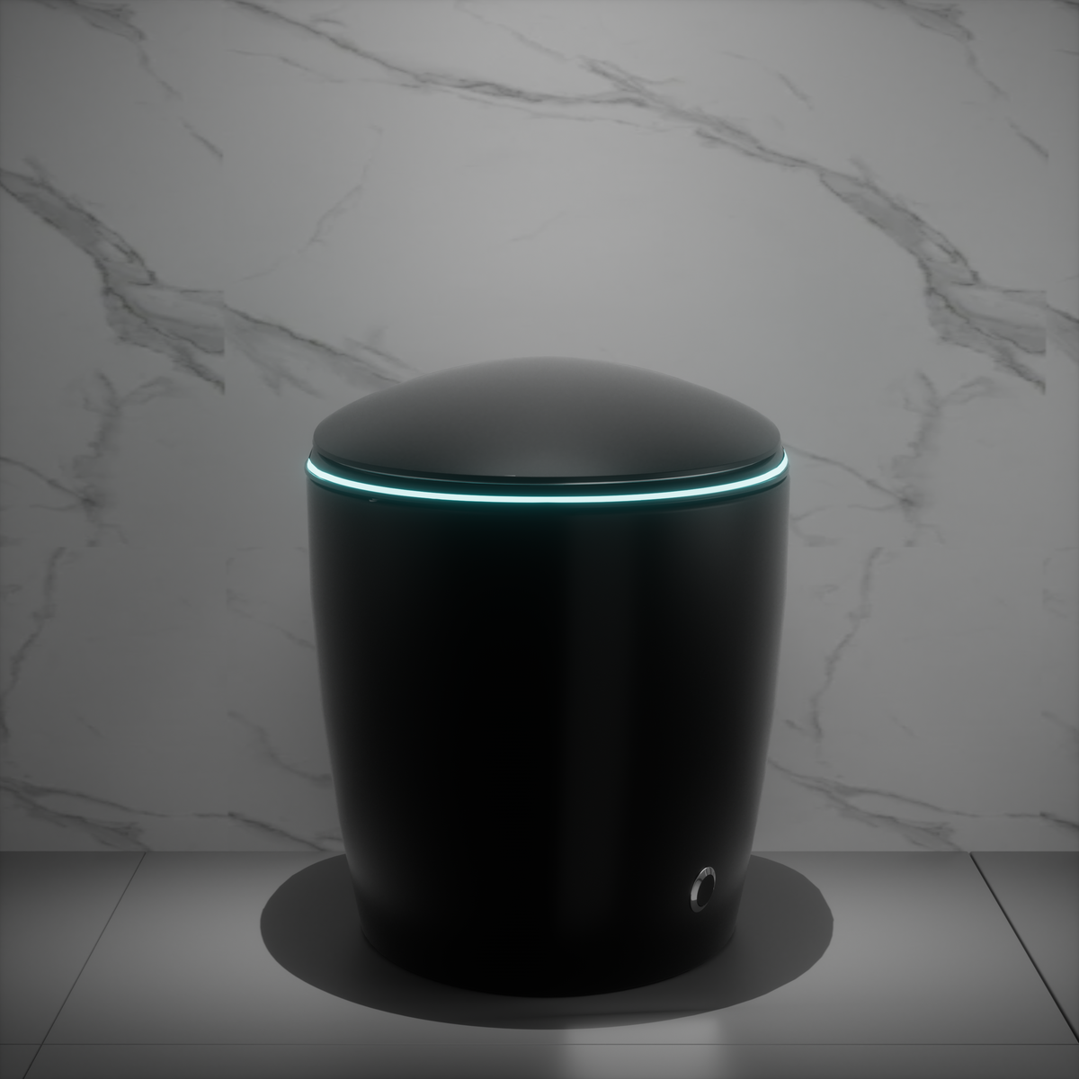 Smart Toilet with Bidet Built In, Auto Open/Close & Foot Sensor - White Porcelain, photo 2 of 10