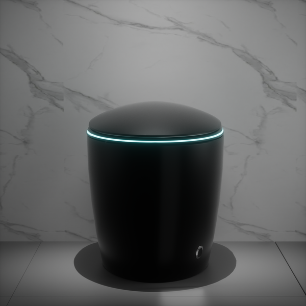 Smart Toilet with Bidet Built In, Auto Open/Close & Foot Sensor - White Porcelain, photo 2 of 10