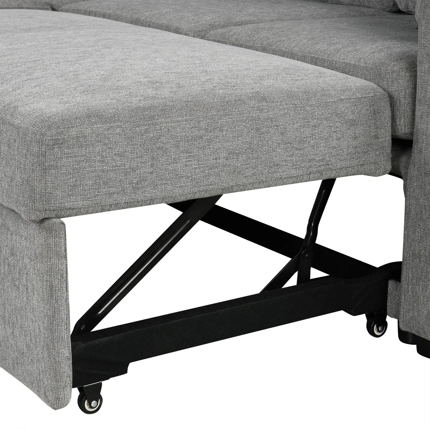 Single Pull Out Sofa Bed With USB Ports And Cup Holders by HouseOfZazla